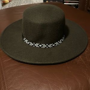 Wool boater hat